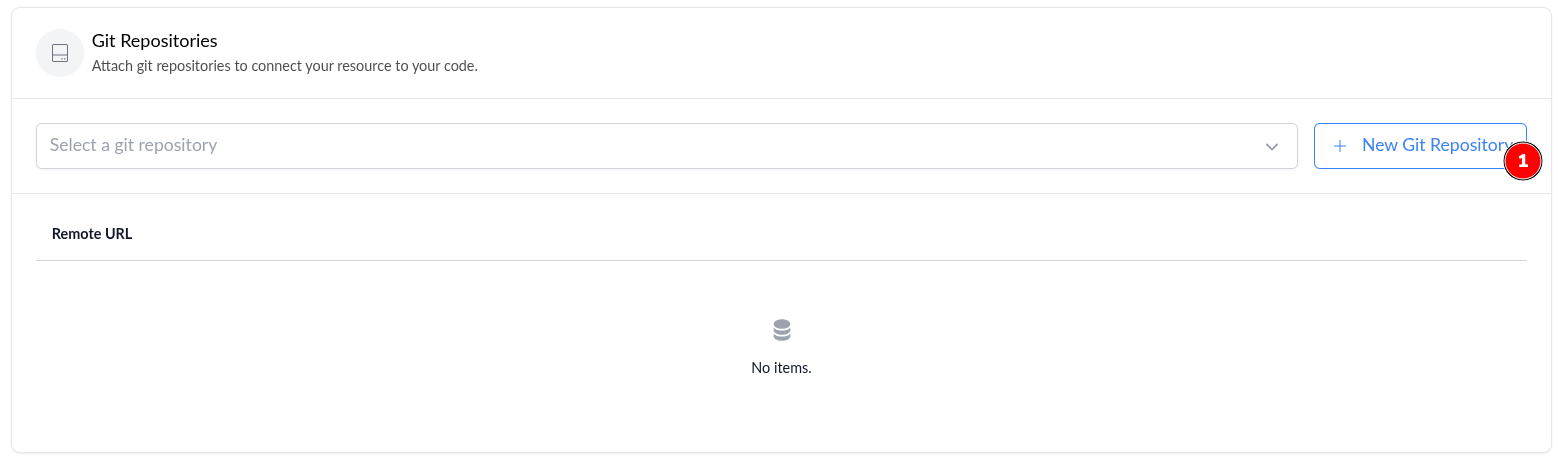 Git Repository Resource Creation